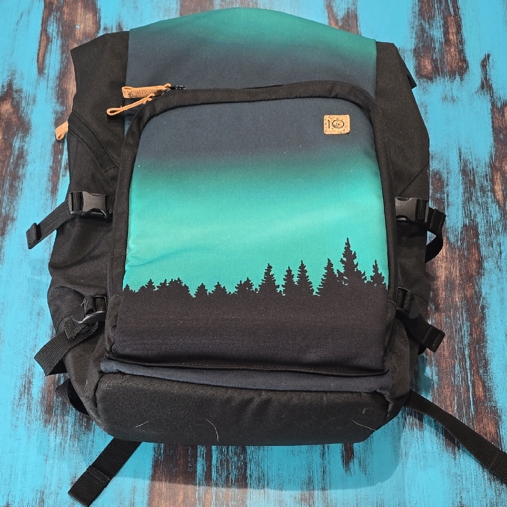 Gradient Green And Black Backpack - image 1